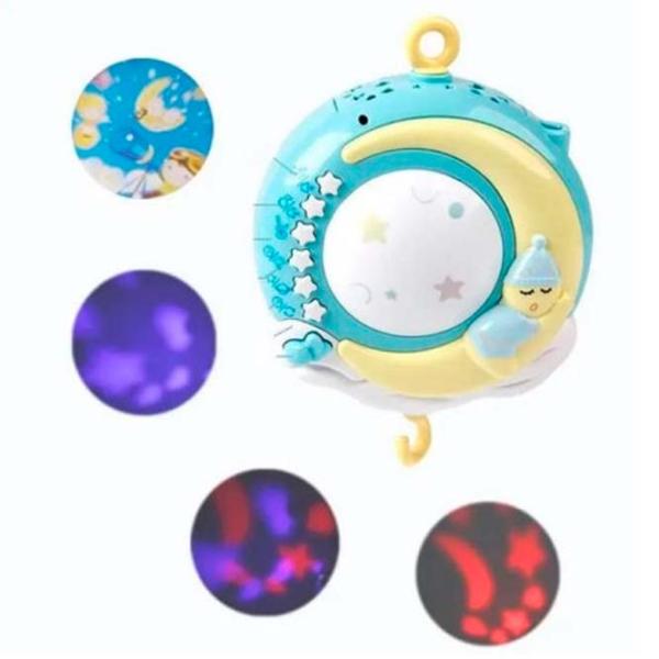 Carusel muzical Bibiin Toys 648A-55 Blue / Plastic photo 2