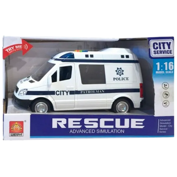 Mașină Optmarket Poliție 200034972  / / Black Red photo 1