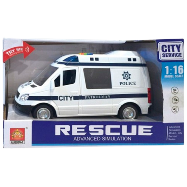 Mașină Optmarket Poliție 200034972  / / Black Red photo 1