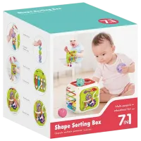 Joc educativ Bibiin Shape Sorting Box 688-87 1+ / Multicolor photo 2