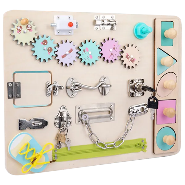 Joc educativ Lesko Busy Board 202109007 0+ / Beige photo 2