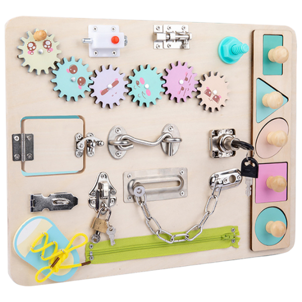 Joc educativ Lesko Busy Board 202109007 0+ / Beige photo 2