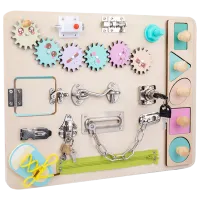 Joc educativ Lesko Busy Board 202109007 0+ / Beige photo 2