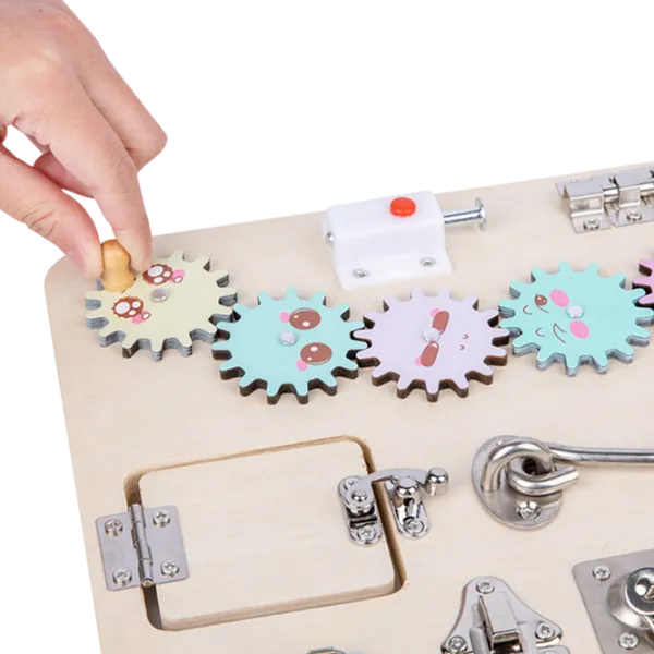 Joc educativ Lesko Busy Board 202109007 0+ / Beige photo 3