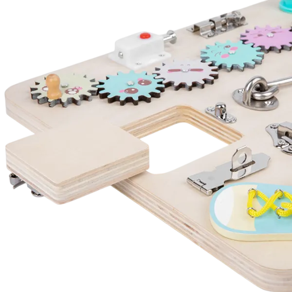 Joc educativ Lesko Busy Board 202109007 0+ / Beige photo 4