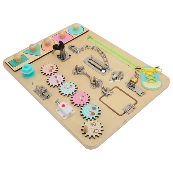 Joc educativ Lesko Busy Board 202109007 0+ / Beige photo 5