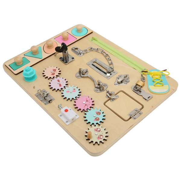 Joc educativ Lesko Busy Board 202109007 0+ / Beige photo 5