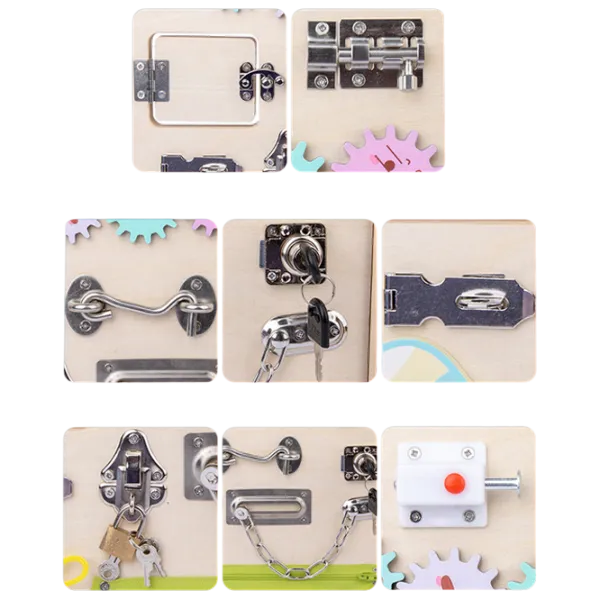 Joc educativ Lesko Busy Board 202109007 0+ / Beige photo 6