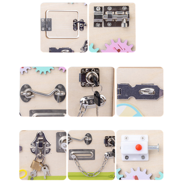 Joc educativ Lesko Busy Board 202109007 0+ / Beige photo 6