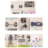 Joc educativ Lesko Busy Board 202109007 0+ / Beige photo 6