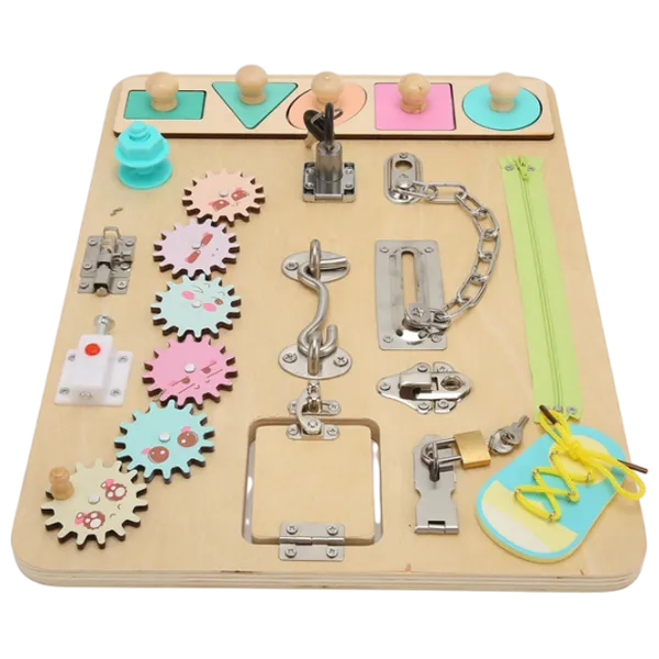 Joc educativ Lesko Busy Board 202109007 0+ / Beige photo 7