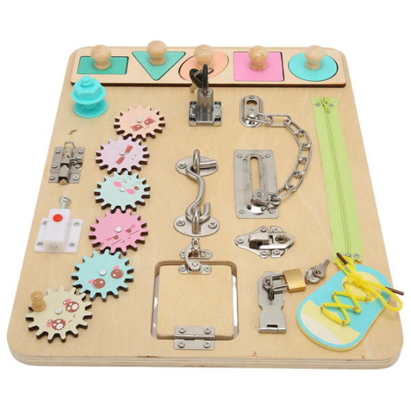 Joc educativ Lesko Busy Board 202109007 0+ / Beige photo 7