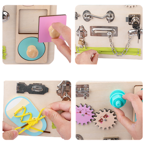 Joc educativ Lesko Busy Board 202109007 0+ / Beige photo 8