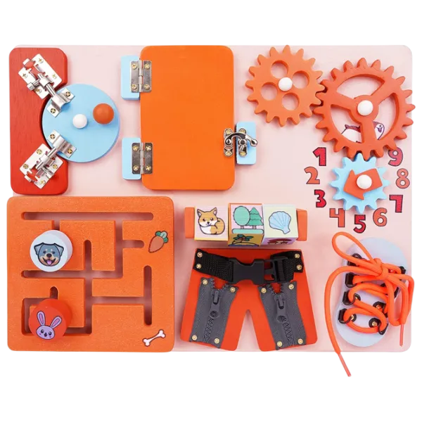 Joc educativ Montessori Activity Board 201236604 3+ / Orange photo 1