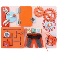 Joc educativ Montessori Activity Board 201236604 3+ / Orange