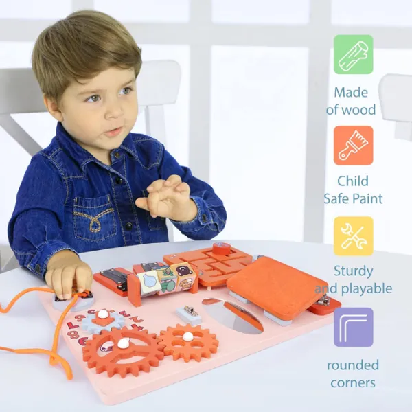 Joc educativ Montessori Activity Board 201236604 3+ / Orange photo 4