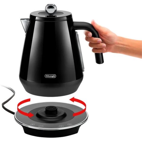 Ceainic electric DeLonghi KBY 2011 1.7l / Ascuns / Black photo 5