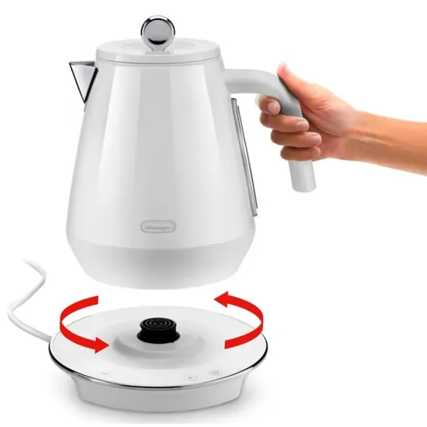 Ceainic electric DeLonghi KBY 2011 1.7l / Ascuns / White photo 5