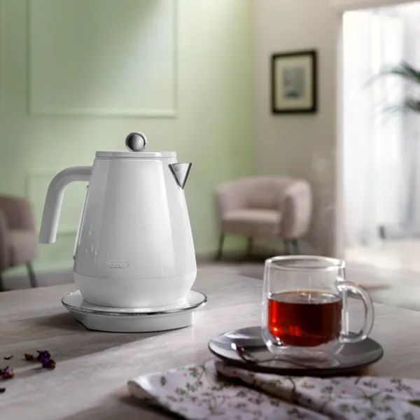 Ceainic electric DeLonghi KBY 2011 1.7l / Ascuns / White photo 6