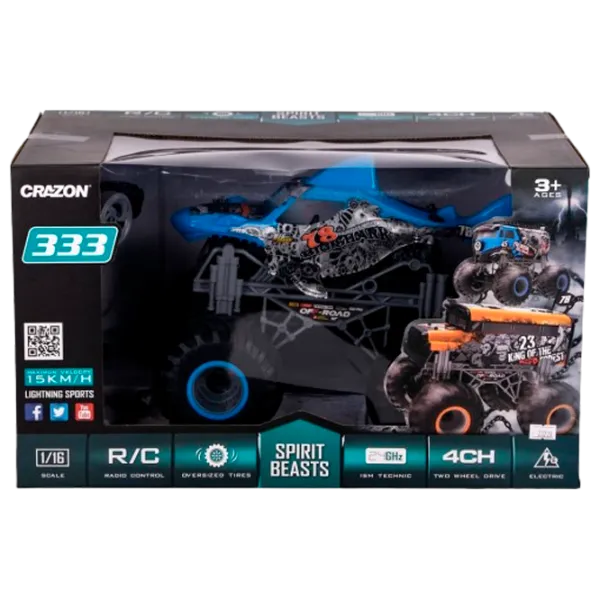 Mașină Optmarket Crazon Big shark 200976954  / 2.4 GHz / Multicolor Multicolor photo 1