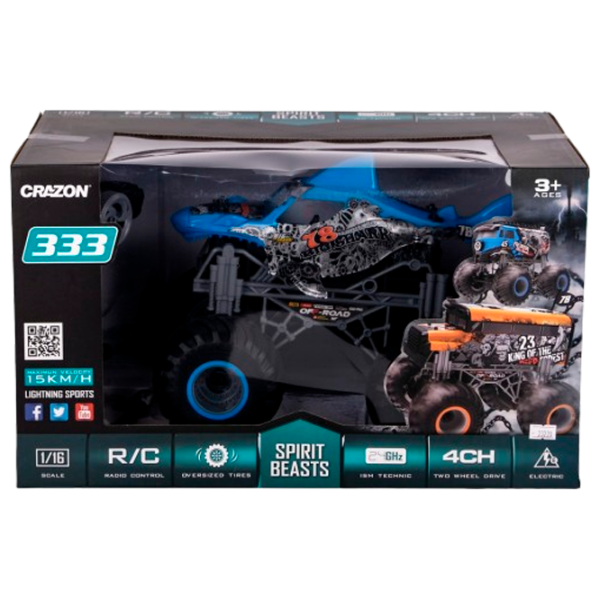 Mașină Optmarket Crazon Big shark 200976954  / 2.4 GHz / Multicolor Multicolor photo 1