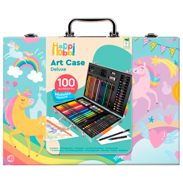 Креативный набор HappiHobbi Art Case Unicorn 1038-82058 3+ / Разноцветный Зеленый photo 1