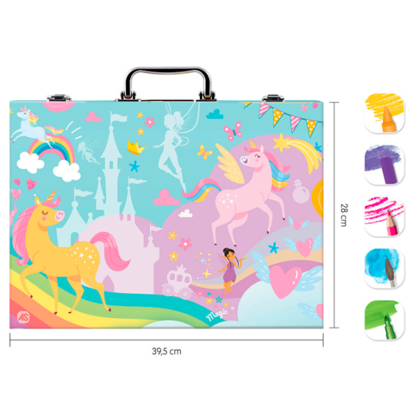 Креативный набор HappiHobbi Art Case Unicorn 1038-82058 3+ / Разноцветный Зеленый photo 6