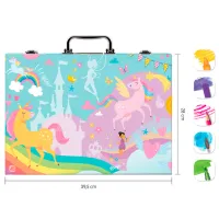 Креативный набор HappiHobbi Art Case Unicorn 1038-82058 3+ / Разноцветный Зеленый photo 6