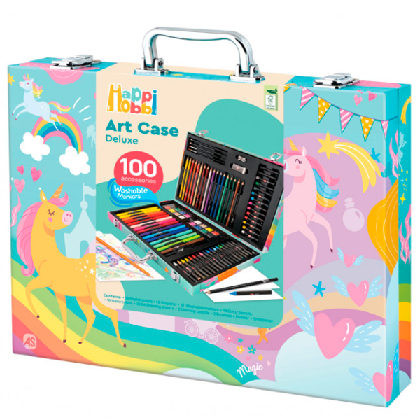 Креативный набор HappiHobbi Art Case Unicorn 1038-82058 3+ / Разноцветный Зеленый photo 8