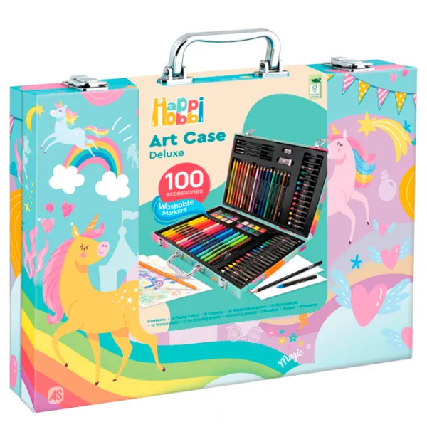 Креативный набор HappiHobbi Art Case Unicorn 1038-82058 3+ / Разноцветный Зеленый photo 9