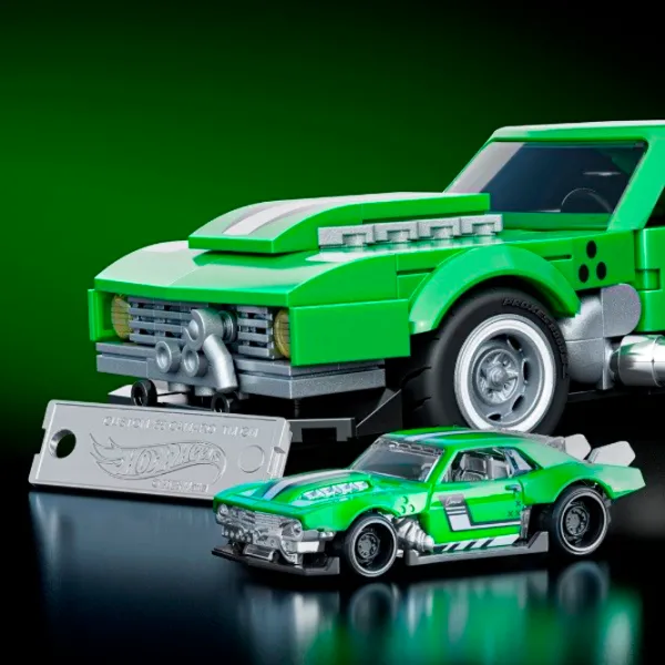 Constructor Mattel Custom 68 Camaro Mașină/ Green photo 3
