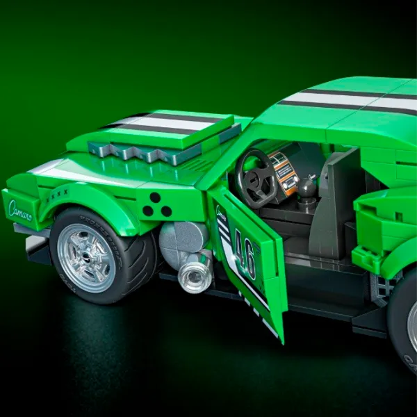 Constructor Mattel Custom 68 Camaro Mașină/ Green photo 4