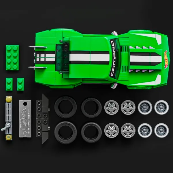 Constructor Mattel Custom 68 Camaro Mașină/ Green photo 6