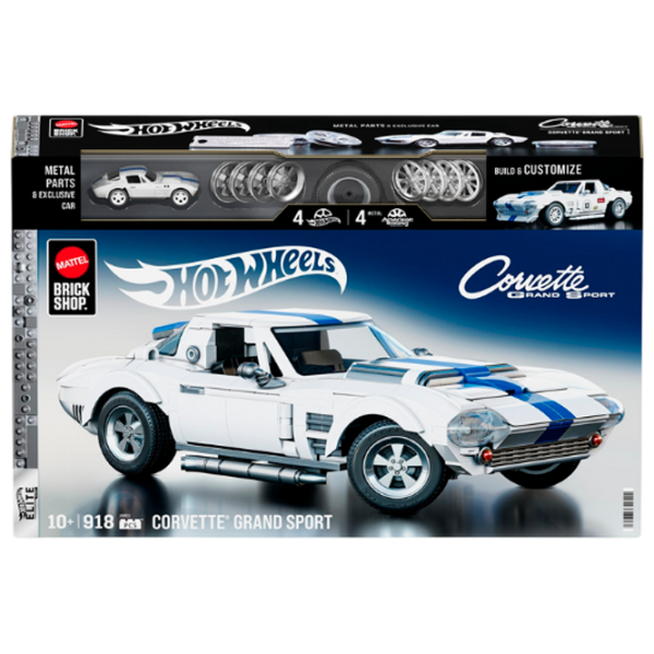 Constructor Mattel Corvette Grand Sport Mașină/ White photo 1
