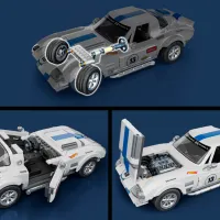 Constructor Mattel Corvette Grand Sport Mașină/ White photo 3