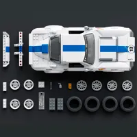Constructor Mattel Corvette Grand Sport Mașină/ White photo 4