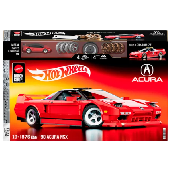 Constructor Mattel ’90 Acura NSX Mașină/ Red photo 1