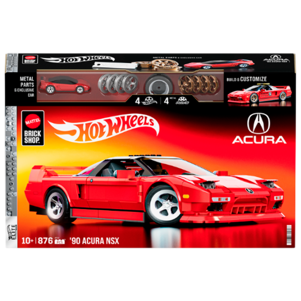 Constructor Mattel ’90 Acura NSX Mașină/ Red photo 1
