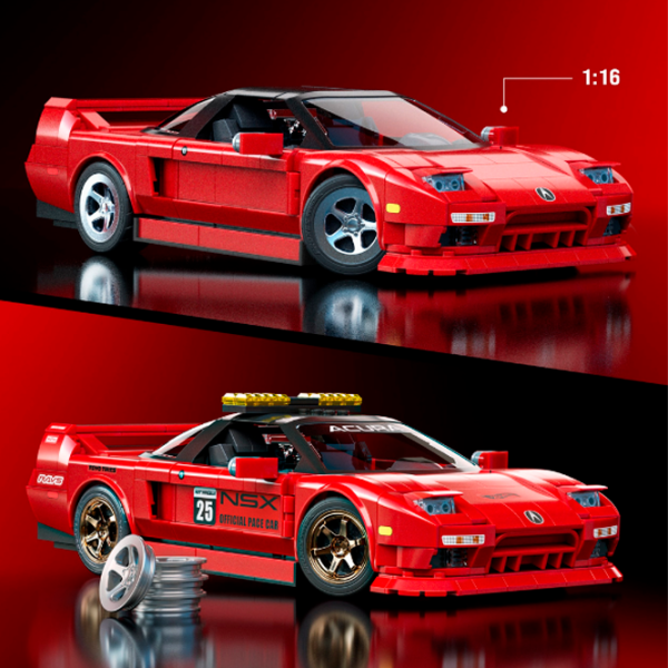 Constructor Mattel ’90 Acura NSX Mașină/ Red photo 3