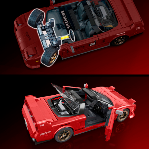 Constructor Mattel ’90 Acura NSX Mașină/ Red photo 6