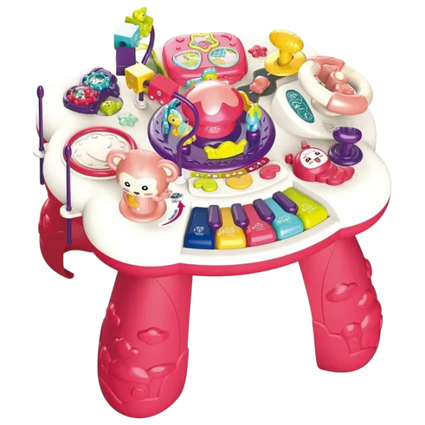 Joc educativ Bibiin Learning Desk 648A-51 0+ / Pink photo 1