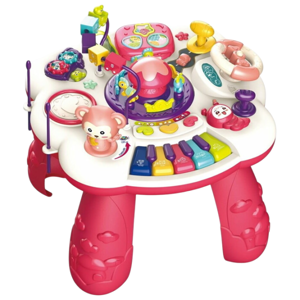 Joc educativ Bibiin Learning Desk 648A-51 0+ / Pink photo 1