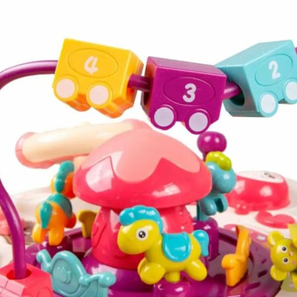 Joc educativ Bibiin Learning Desk 648A-51 0+ / Pink photo 6