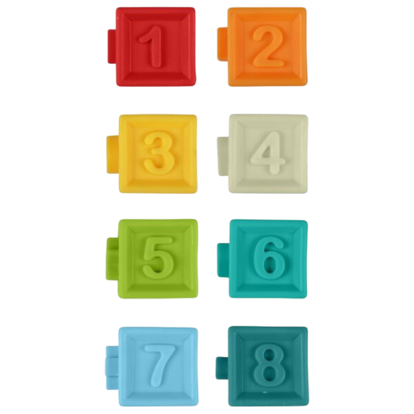 Joc educativ Huanger Textured Blocks HE0234 0.6+ / Multicolor photo 2