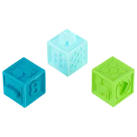 Joc educativ Huanger Textured Blocks HE0234 0.6+ / Multicolor photo 4