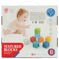 Joc educativ Huanger Textured Blocks HE0234 0.6+ / Multicolor photo 5
