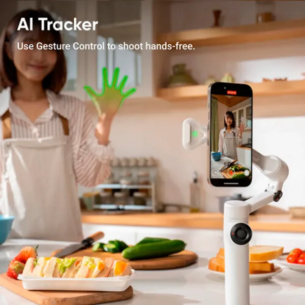 Stabilizator Insta360 Flow 2 AI Tracking Module Kit Bluetooth / Stone Gray photo 6