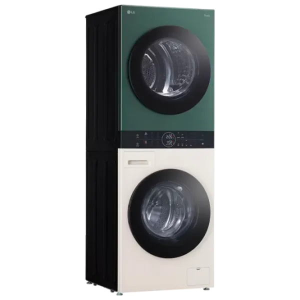 Mașină de spălat cu uscător LG WT1210EGF 12 kg / 1400 rpm / Green Beige photo 2