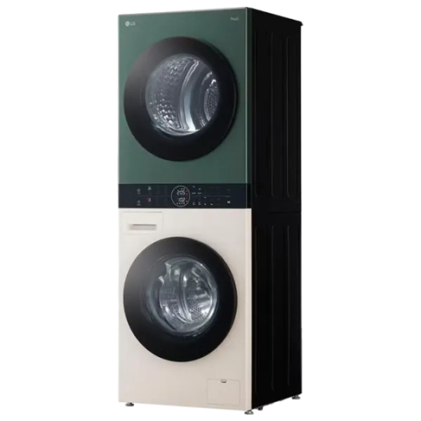 Mașină de spălat cu uscător LG WT1210EGF 12 kg / 1400 rpm / Green Beige photo 4