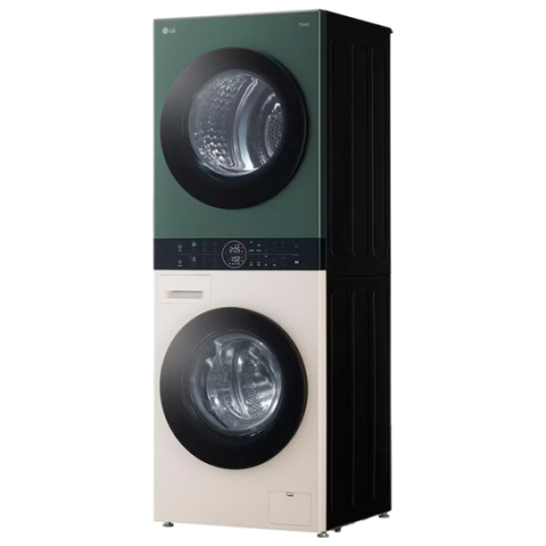 Mașină de spălat cu uscător LG WT1210EGF 12 kg / 1400 rpm / Green Beige photo 4